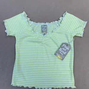 Merrow edge off the shoulder top